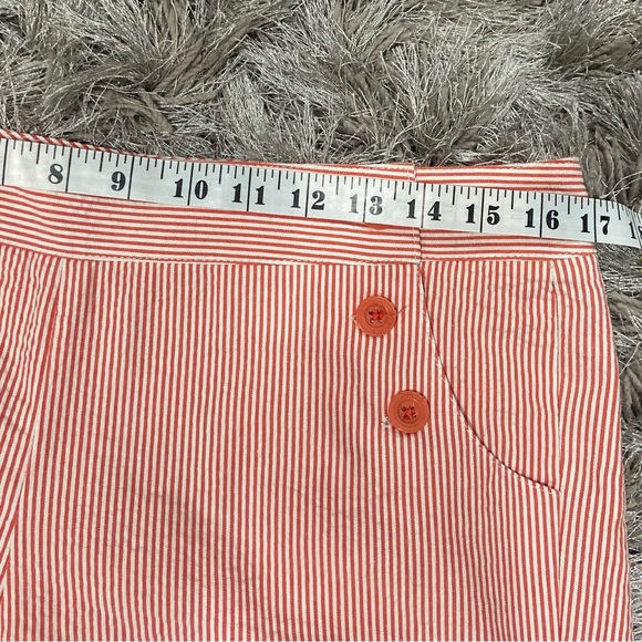 Kenar women orange and white stripes,front buttons closure. Size 8. Used. - Picture 9 of 9